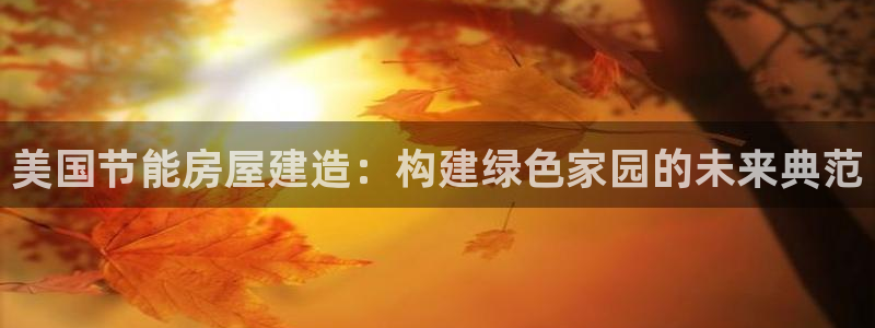 先锋娱乐管理集团怎么样：美国节能房屋建造：构建绿色家园的未来典范