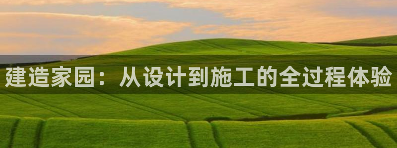 先锋娱乐平台：建造家园：从设计到施工的全过程体验