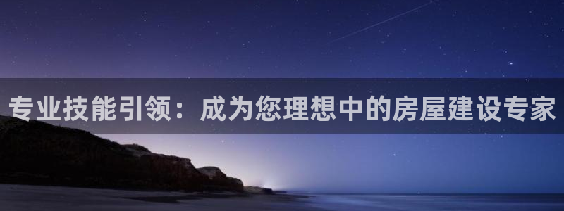 娱乐先锋捕鱼客服：专业技能引领：成为您理想中的房屋建设专家