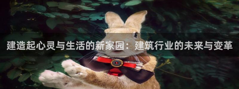 先锋娱乐入口：建造起心灵与生活的新家园：建筑行业的未来与变革