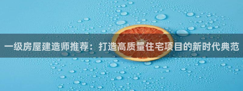 先锋娱乐管理集团：一级房屋建造师推荐：打造高质量住宅项目的新时代典范