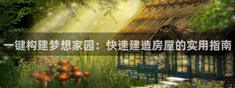 先锋娱乐游戏大厅下载：一键构建梦想家园：快速建造房屋的实用指南