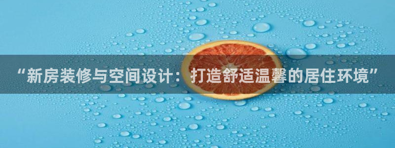 先锋支付娱乐城：“新房装修与空间设计：打造舒适温馨的居住环境”