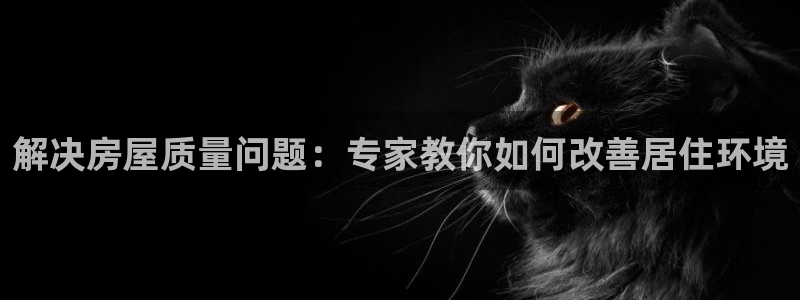 先锋娱乐游戏上分地址：解决房屋质量问题：专家教你如何改善居住环境